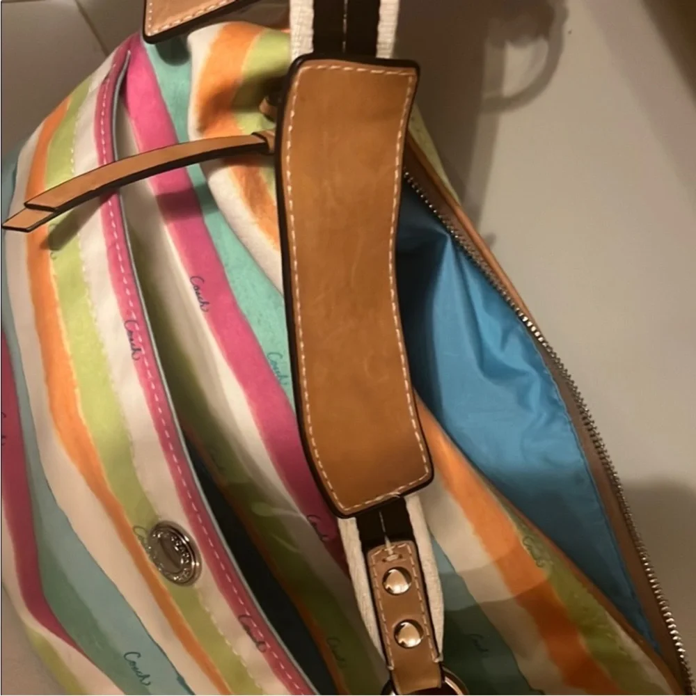 Coach vibrant stripes